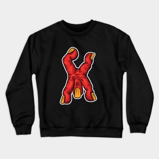 Zombie FIngers - Handy Hand Stand Crewneck Sweatshirt